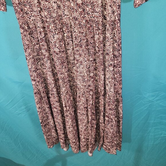 Ba&Sh Womens Floral Long Sleeve Maxi Dress Size 1 Viscose - Picture 3 of 11